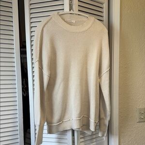 Cream Oversized Sweater